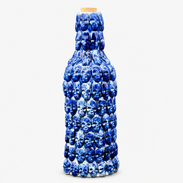 Botella de cerámica azul 750 ml