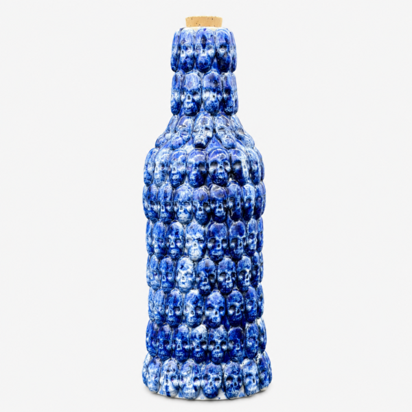 Botella de cerámica azul 750 ml