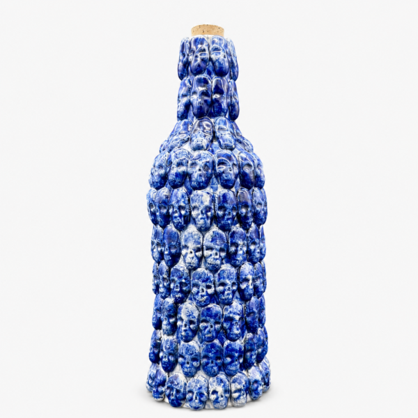 Botella de cerámica azul 750 ml