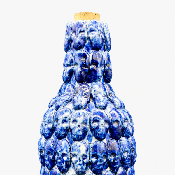 Botella de cerámica azul 750 ml