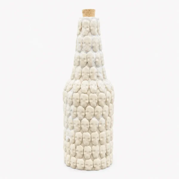Botella de cerámica blanca 1000 ml