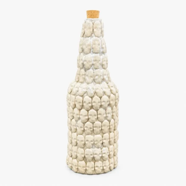 Botella de cerámica blanca 1000 ml