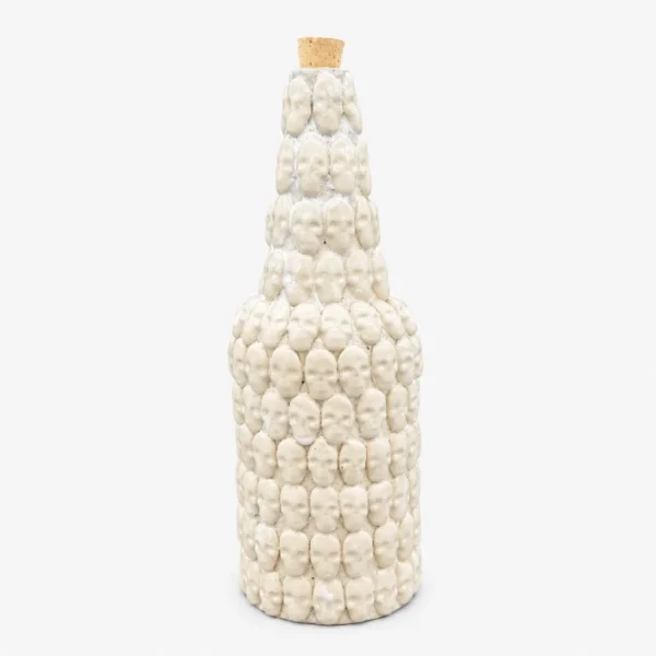 Botella de cerámica blanca 1000 ml
