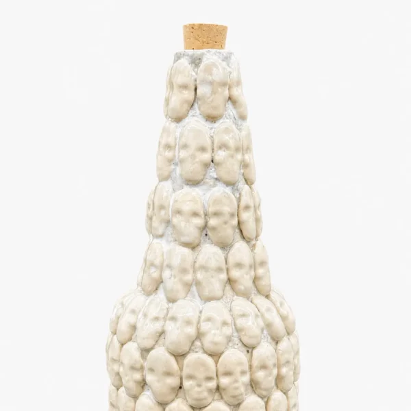 Botella de cerámica blanca 1000 ml