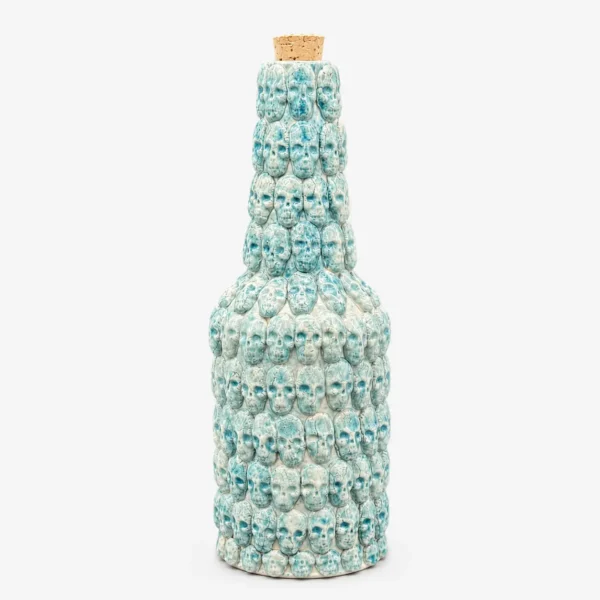 Botella de cerámica verde agua 1000 ml