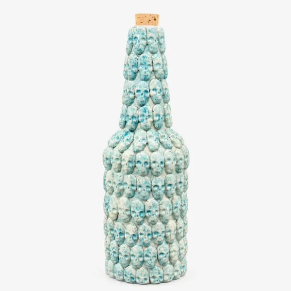 Botella de cerámica verde agua 1000 ml